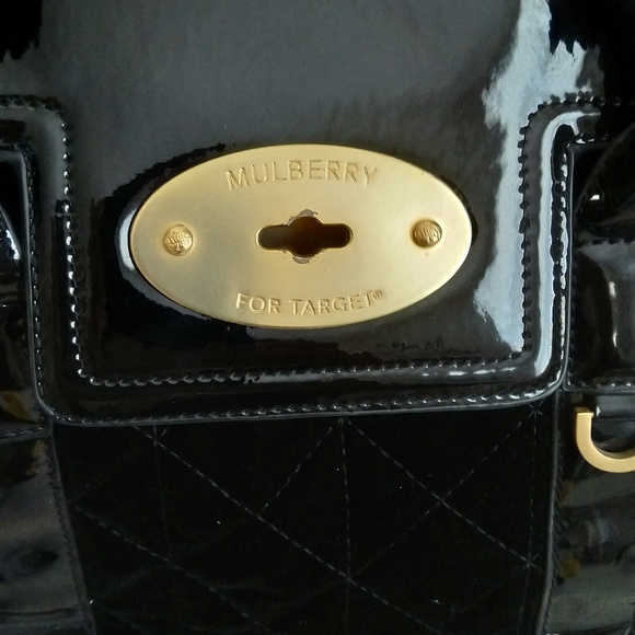 Mulberry for Target Bags Mulberry Bag Fortarget Black Patent Velvet